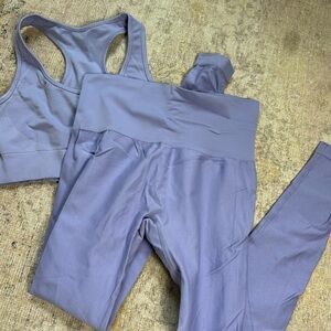 purple workout set